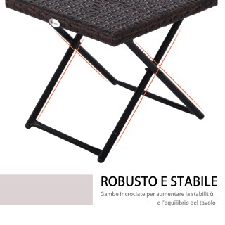 Τραπεζάκι σαλονιού Outsunny πτυσσόμενο κήπου από συνθετικό ρατάν κα... Τραπεζάκι σαλονιού Outsunny πτυσσόμενο κήπου από συνθετικό ρατάν κα...