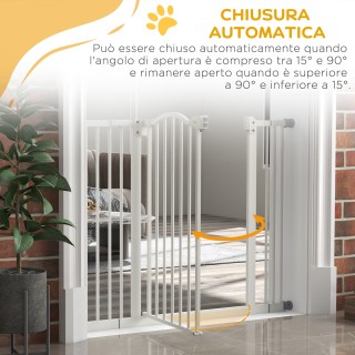 PawHut Extendable Dog Gate Χωρίς βίδες Ρυθμιζόμενη από 74-100 cm Ύψ...
