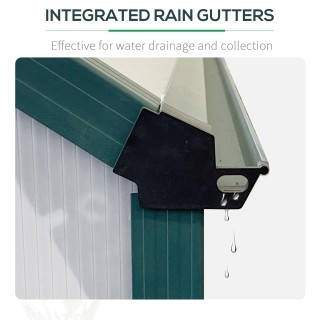 Θερμοκήπιο Outsunny Garden από πολυανθρακικό, μέταλλο και αλουμίνιο...