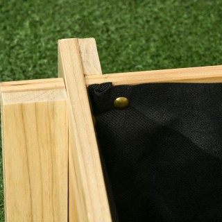 Outsunny 3 επιπέδων υπερυψωμένος λαχανόκηπος σε ξύλο ελάτης για λαχ...