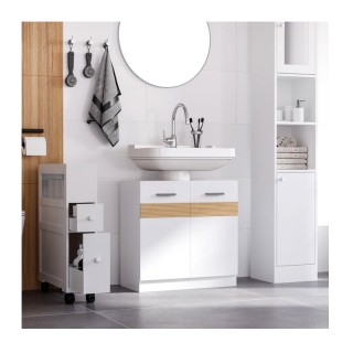 Ντουλάπι Νιπτήρα 60 x 30 x 60.5 cm Kleankin 834-337 Ντουλάπι Νιπτήρα 60 x 30 x 60.5 cm Kleankin 834-337