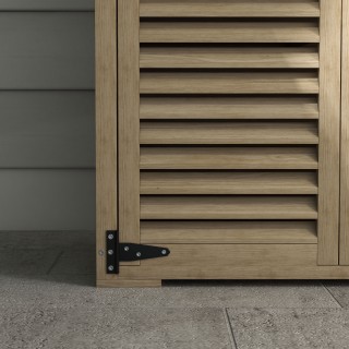 Ντουλάπα αποθήκευσης εξωτερικού χώρου με 2 ράφια με μανταλάκια, σε ... Ντουλάπα αποθήκευσης εξωτερικού χώρου με 2 ράφια με μανταλάκια, σε ...