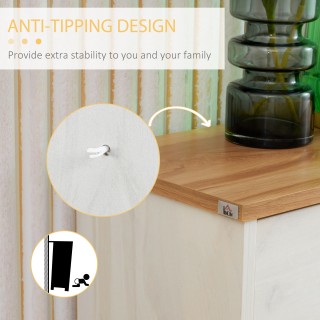 Ξύλινη Παπουτσοθήκη με 3 Διαμερίσματα 70 x 23.5 x 122 cm HOMCOM 837...