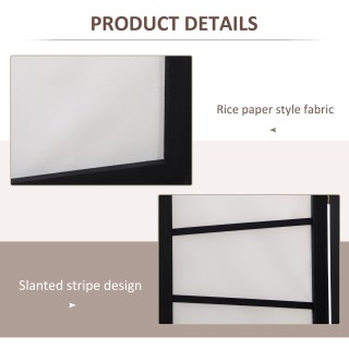 HOMCOM Πτυσσόμενη οθόνη Διαιρέτη δωματίου 3 πάνελ σε ξύλο, 135x170 ...