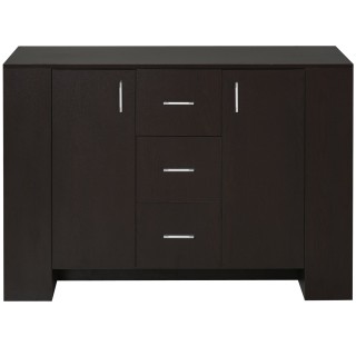 Μπουφές Homcom με 2 πόρτες, 3 συρτάρια και 3 ράφια από σκούρο ξύλο ...