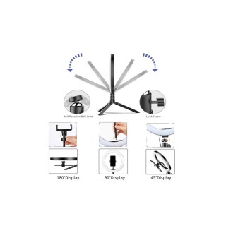 LED Φωτιστικό Δαχτυλίδι 26 cm με Βάση Στήριξης Τηλεφώνου SPM F-260