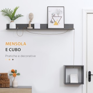 Σετ έπιπλα διαδρόμου HOMCOM με σχάρα, ντουλάπι παπουτσιών με πάγκο ...