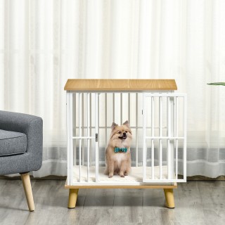 PawHut Indoor Dog House από ξύλο και ατσάλι με αφαιρούμενο και πλεν... PawHut Indoor Dog House από ξύλο και ατσάλι με αφαιρούμενο και πλεν...