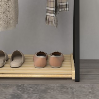 HOMCOM Ξύλινη Σχάρα δαπέδου με 2 Μπάρες και Κάτω Ράφι Μοντέρνο Σχέδ... HOMCOM Ξύλινη Σχάρα δαπέδου με 2 Μπάρες και Κάτω Ράφι Μοντέρνο Σχέδ...