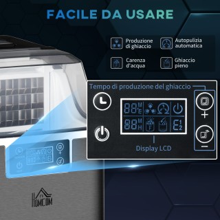 Ice Maker 20 kg σε 24 ώρες, 24 κύβοι σε 14-18 λεπτά και σύστημα αυτ... Ice Maker 20 kg σε 24 ώρες, 24 κύβοι σε 14-18 λεπτά και σύστημα αυτ...