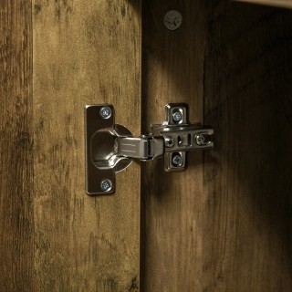 HOMCOM Μοντέρνα Έπιπλα Εισόδου με Χρυσά Διακοσμητικά και Ατσάλινα π...