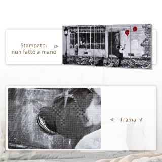 Εκτυπώσεις καμβά HOMCOM 80x40 εκ. με κοριτσάκι, 5 τεμάχια ξύλο πεύκ... Εκτυπώσεις καμβά HOMCOM 80x40 εκ. με κοριτσάκι, 5 τεμάχια ξύλο πεύκ...