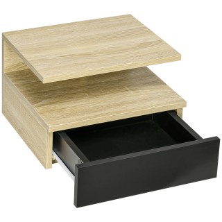 HOMCOM Σετ 2 Μοντέρνα Κρεμαστά Κομοδίνα με Συρτάρι και Πάνω Ράφι, 3... HOMCOM Σετ 2 Μοντέρνα Κρεμαστά Κομοδίνα με Συρτάρι και Πάνω Ράφι, 3...