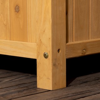 Outsunny φυτευτή εξωτερικού χώρου σε ξύλο ελάτης με υπερυψωμένο κάθ... Outsunny φυτευτή εξωτερικού χώρου σε ξύλο ελάτης με υπερυψωμένο κάθ...