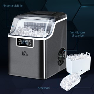 Ice Maker 20 kg σε 24 ώρες, 24 κύβοι σε 14-18 λεπτά και σύστημα αυτ... Ice Maker 20 kg σε 24 ώρες, 24 κύβοι σε 14-18 λεπτά και σύστημα αυτ...