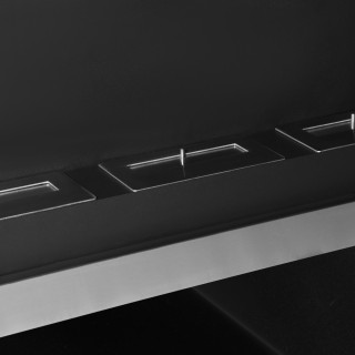 Επιτοίχιο τζάκι βιοαιθανόλης HomCom με 3 καυστήρες από ανοξείδωτο χ...