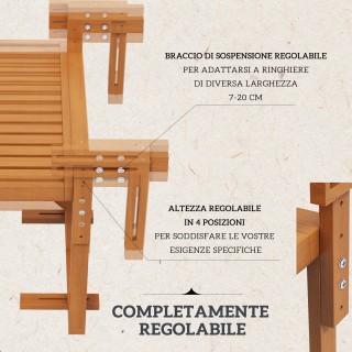 Τραπέζι Μπαλκόνι Πτυσσόμενο και Ρυθμιζόμενο σε Ξύλο, Χρώμα Teak 84G... Τραπέζι Μπαλκόνι Πτυσσόμενο και Ρυθμιζόμενο σε Ξύλο, Χρώμα Teak 84G...