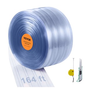 Λωριδοκουρτίνα από PVC Διάφανη 5000 x 20 cm VEVOR JPVC164X81PCSCNTTV0 Λωριδοκουρτίνα από PVC Διάφανη 5000 x 20 cm VEVOR JPVC164X81PCSCNTTV0