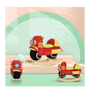 Λούτρινη Κουνιστή Μηχανή με Μουσική και Ξύλινη Βάση HOMCOM 330-107 Λούτρινη Κουνιστή Μηχανή με Μουσική και Ξύλινη Βάση HOMCOM 330-107