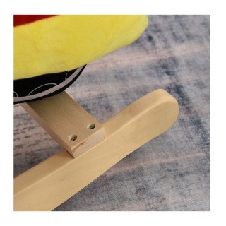 Λούτρινη Κουνιστή Μηχανή με Μουσική και Ξύλινη Βάση HOMCOM 330-107 Λούτρινη Κουνιστή Μηχανή με Μουσική και Ξύλινη Βάση HOMCOM 330-107