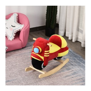 Λούτρινη Κουνιστή Μηχανή με Μουσική και Ξύλινη Βάση HOMCOM 330-107 Λούτρινη Κουνιστή Μηχανή με Μουσική και Ξύλινη Βάση HOMCOM 330-107