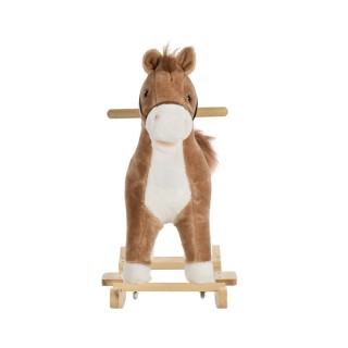 Λούτρινο Κουνιστό Αλογάκι με Μουσική και Ξύλινη Βάση Χρώματος Καφέ ... Λούτρινο Κουνιστό Αλογάκι με Μουσική και Ξύλινη Βάση Χρώματος Καφέ ...