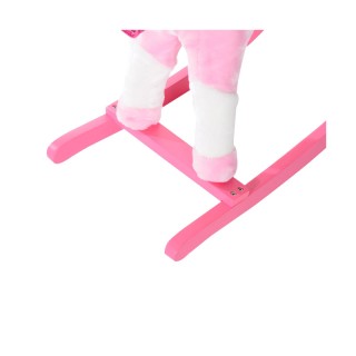 Λούτρινο Κουνιστό Αλογάκι με Μουσική και Ξύλινη Βάση Χρώματος Ροζ H... Λούτρινο Κουνιστό Αλογάκι με Μουσική και Ξύλινη Βάση Χρώματος Ροζ H...