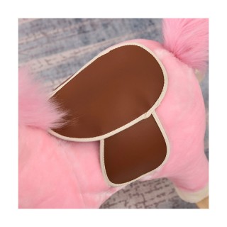 Λούτρινο Κουνιστό Αλογάκι με Μουσική και Ξύλινη Βάση Χρώματος Ροζ H... Λούτρινο Κουνιστό Αλογάκι με Μουσική και Ξύλινη Βάση Χρώματος Ροζ H...