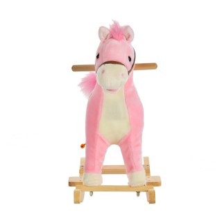 Λούτρινο Κουνιστό Αλογάκι με Μουσική και Ξύλινη Βάση Χρώματος Ροζ H... Λούτρινο Κουνιστό Αλογάκι με Μουσική και Ξύλινη Βάση Χρώματος Ροζ H...