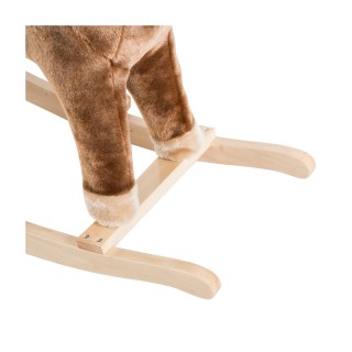 Λούτρινο Κουνιστό Αλογάκι Χρώματος Καφέ HOMCOM 330-091 Λούτρινο Κουνιστό Αλογάκι Χρώματος Καφέ HOMCOM 330-091