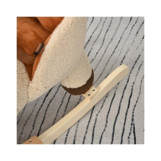 Λούτρινο Κουνιστό Λιονταράκι με Μουσική και Ξύλινη Βάση HOMCOM 330-115 Λούτρινο Κουνιστό Λιονταράκι με Μουσική και Ξύλινη Βάση HOMCOM 330-115