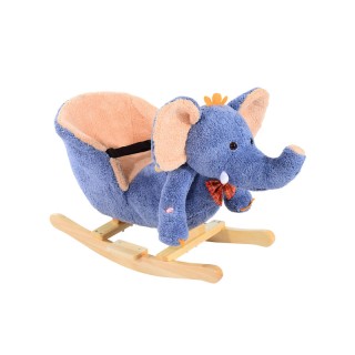 Λούτρινος Κουνιστός Ελέφαντας με Μουσική και Ξύλινη Βάση HOMCOM 330... Λούτρινος Κουνιστός Ελέφαντας με Μουσική και Ξύλινη Βάση HOMCOM 330...