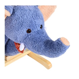 Λούτρινος Κουνιστός Ελέφαντας με Μουσική και Ξύλινη Βάση HOMCOM 330... Λούτρινος Κουνιστός Ελέφαντας με Μουσική και Ξύλινη Βάση HOMCOM 330...