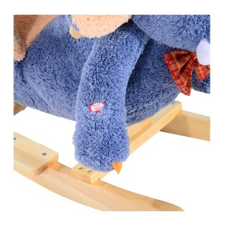 Λούτρινος Κουνιστός Ελέφαντας με Μουσική και Ξύλινη Βάση HOMCOM 330... Λούτρινος Κουνιστός Ελέφαντας με Μουσική και Ξύλινη Βάση HOMCOM 330...