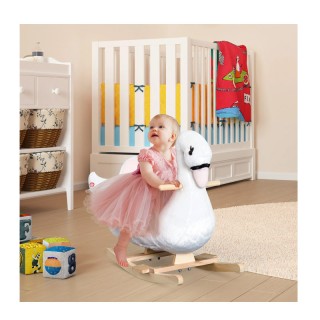 Λούτρινος Κουνιστός Κύκνος με Μουσική και Ξύλινη Βάση HOMCOM 330-08... Λούτρινος Κουνιστός Κύκνος με Μουσική και Ξύλινη Βάση HOMCOM 330-08...