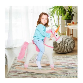 Λούτρινος Κουνιστός Μονόκερος HOMCOM 330-089