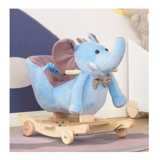 Λούτρινος Κουνιστός Ελέφαντας με Μουσική και Ξύλινη Βάση 2 σε 1 Χρώ... Λούτρινος Κουνιστός Ελέφαντας με Μουσική και Ξύλινη Βάση 2 σε 1 Χρώ...