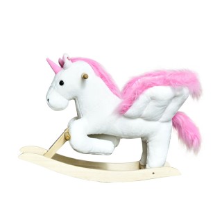 Λούτρινος Κουνιστός Μονόκερος με Μουσική και Ξύλινη Βάση HOMCOM 330... Λούτρινος Κουνιστός Μονόκερος με Μουσική και Ξύλινη Βάση HOMCOM 330...