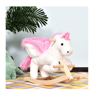 Λούτρινος Κουνιστός Μονόκερος με Μουσική και Ξύλινη Βάση HOMCOM 330... Λούτρινος Κουνιστός Μονόκερος με Μουσική και Ξύλινη Βάση HOMCOM 330...