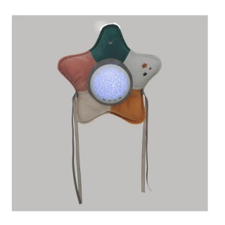 Λούτρινος Παιδικός LED Προτζέκτορας Αστέρι με Ήχους 25 x 7 x 25 cm ...