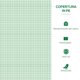 Outsunny Μικρό Θερμοκήπιο για Κήπο και Μπαλκόνι με Παράθυρα και Κάλ... Outsunny Μικρό Θερμοκήπιο για Κήπο και Μπαλκόνι με Παράθυρα και Κάλ...