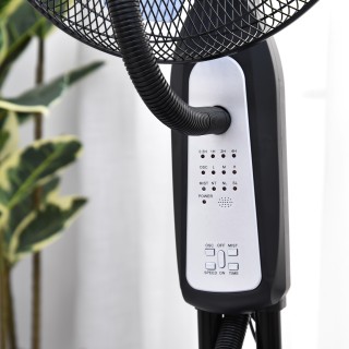 Ανεμιστήρας Υδρονέφωσης με 3 Λειτουργίες και Χρονοδιακόπτη HOMCOM 8...