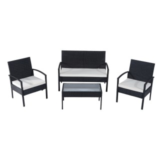 Outsunny Garden Lounge σε PE Rattan με τραπεζάκι σαλονιού, 2 πολυθρ... Outsunny Garden Lounge σε PE Rattan με τραπεζάκι σαλονιού, 2 πολυθρ...