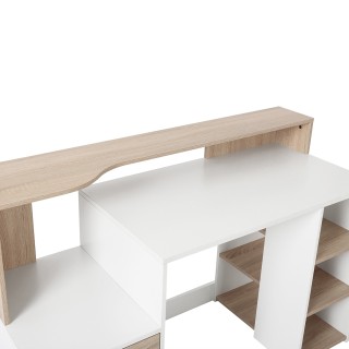 HomCom Μοντέρνο Γραφείο Υπολογιστών με MDF Ξύλινα ράφια, 137x55x92c... HomCom Μοντέρνο Γραφείο Υπολογιστών με MDF Ξύλινα ράφια, 137x55x92c...