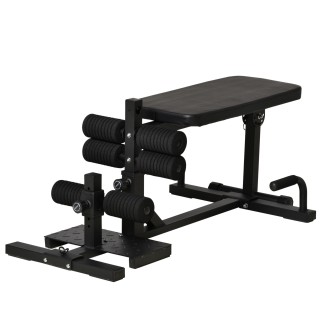 HOMCOM 3 σε 1 Squat Machine με ρυθμιζόμενο ύψος και ανακλινόμενο ατ...