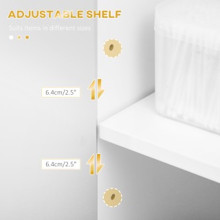 kleankin Μοντέρνο Ντουλάπι Μπάνιου με Ντουλάπι, Συρτάρι και Ρυθμιζό...