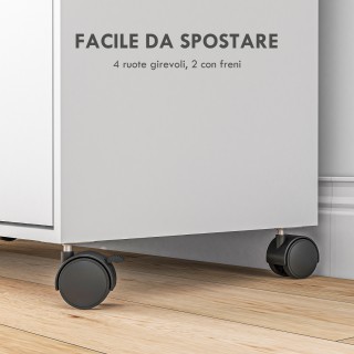 Κινητή σιδερώστρα HOMCOM με ράφι, 3 κυβικά ράφια και οδηγό, 107x42,... Κινητή σιδερώστρα HOMCOM με ράφι, 3 κυβικά ράφια και οδηγό, 107x42,...