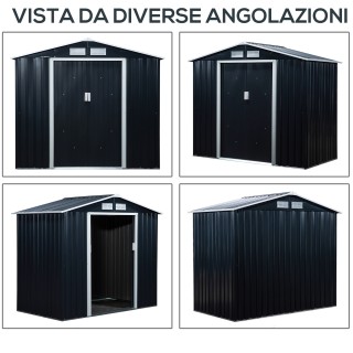 Εργαλειοθήκη Outsunny Garden Shed από λαμαρίνα με συρόμενες πόρτες,... Εργαλειοθήκη Outsunny Garden Shed από λαμαρίνα με συρόμενες πόρτες,...