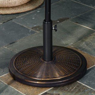 Outsunny 14kg σκυρόδεμα και πλαστική βάση ομπρέλας με εφέ Rattan Ø4... Outsunny 14kg σκυρόδεμα και πλαστική βάση ομπρέλας με εφέ Rattan Ø4...