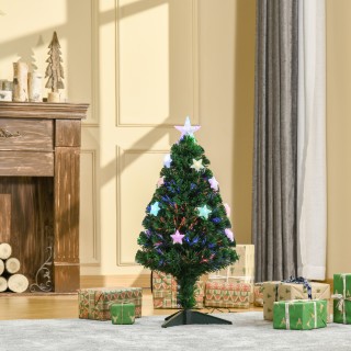 Χριστουγεννιάτικο Δέντρο με 90 Κλαδιά από PVC και 12 LED 90 cm HOMC...